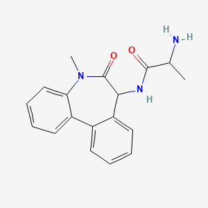 2-amino-N-(5-methyl-6-oxo-7H-benzo[d][1]benzazepin-7-yl)propanamide