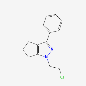 1-(2-Chloroethyl)-3-phenyl-1,4,5,6-tetrahydrocyclopenta[c]pyrazole