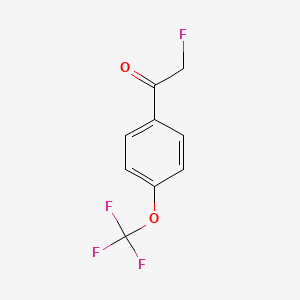 molecular formula C9H6F4O2 B14796893 2-Fluoro-4-trifluoromethoxyacetophenone 