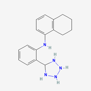 molecular formula C17H21N5 B14796909 N-[2-(tetrazolidin-5-yl)phenyl]-5,6,7,8-tetrahydronaphthalen-1-amine 