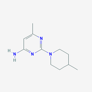 6-Methyl-2-(4-methylpiperidin-1-yl)pyrimidin-4-amine