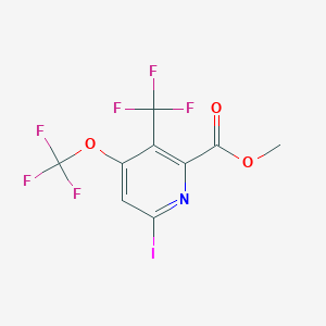 Methyl 6-iodo-4-(trifluoromethoxy)-3-(trifluoromethyl)pyridine-2-carboxylate