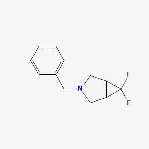 molecular formula C12H13F2N B14796939 3-Benzyl-6,6-difluoro-3-aza-bicyclo[3.1.0]hexane 