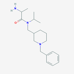 2-amino-N-[(1-benzylpiperidin-3-yl)methyl]-N-propan-2-ylpropanamide