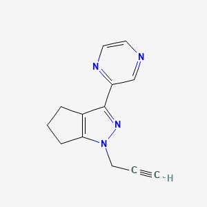 1-(Prop-2-yn-1-yl)-3-(pyrazin-2-yl)-1,4,5,6-tetrahydrocyclopenta[c]pyrazole