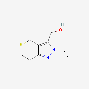 molecular formula C9H14N2OS B1479702 (2-Ethyl-2,4,6,7-tetrahydrothiopyrano[4,3-c]pyrazol-3-yl)methanol CAS No. 2092097-62-4