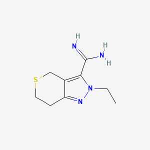 2-Ethyl-2,4,6,7-tetrahydrothiopyrano[4,3-c]pyrazole-3-carboximidamide