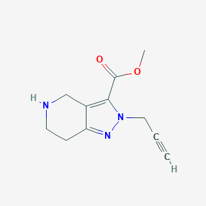 methyl 2-(prop-2-yn-1-yl)-4,5,6,7-tetrahydro-2H-pyrazolo[4,3-c]pyridine-3-carboxylate