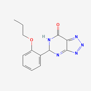 molecular formula C13H13N5O2 B14797072 5-(2-Propoxyphenyl)-5,6-dihydrotriazolo[4,5-d]pyrimidin-7-one 