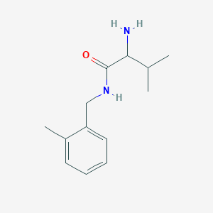 molecular formula C13H20N2O B14797093 2-amino-3-methyl-N-[(2-methylphenyl)methyl]butanamide 