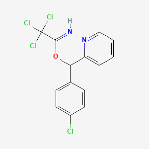 molecular formula C14H10Cl4N2O B14797106 (4-Chlorophenyl)(pyridin-2-yl)methyl 2,2,2-trichloroacetimidate 