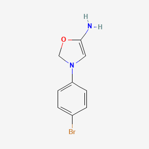 molecular formula C9H9BrN2O B14797135 3-(4-Bromophenyl)-2,3-dihydrooxazol-5-amine 