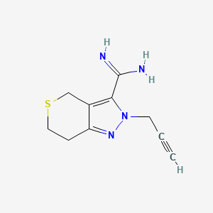 molecular formula C10H12N4S B1479714 2-(Prop-2-yn-1-yl)-2,4,6,7-tetrahydrothiopyrano[4,3-c]pyrazole-3-carboximidamide CAS No. 2098131-78-1