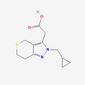 2-(2-(Cyclopropylmethyl)-2,4,6,7-tetrahydrothiopyrano[4,3-c]pyrazol-3-yl)acetic acid
