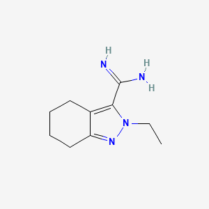 molecular formula C10H16N4 B1479717 2-ethyl-4,5,6,7-tetrahydro-2H-indazole-3-carboximidamide CAS No. 2097968-02-8