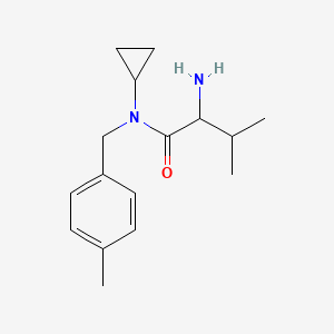 2-amino-N-cyclopropyl-3-methyl-N-[(4-methylphenyl)methyl]butanamide