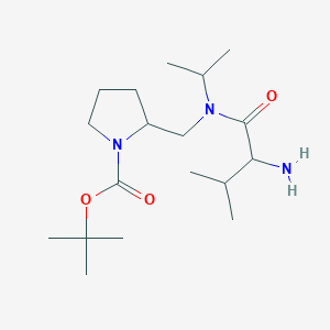 tert-Butyl 2-(((S)-2-amino-N-isopropyl-3-methylbutanamido)methyl)pyrrolidine-1-carboxylate