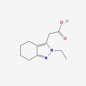 2-(2-ethyl-4,5,6,7-tetrahydro-2H-indazol-3-yl)acetic acid