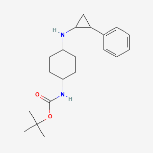 molecular formula C20H30N2O2 B14797242 tert-butyl N-[4-[(2-phenylcyclopropyl)amino]cyclohexyl]carbamate 