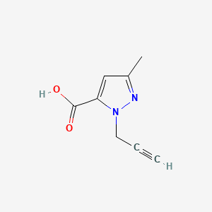 5-Methyl-2-prop-2-ynyl-pyrazole-3-carboxylic acid