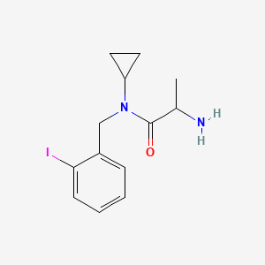 molecular formula C13H17IN2O B14797263 2-amino-N-cyclopropyl-N-[(2-iodophenyl)methyl]propanamide 