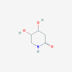 molecular formula C5H9NO3 B14797274 4,5-Dihydroxypiperidin-2-one 