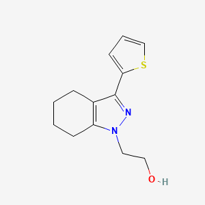 2-(3-(thiophen-2-yl)-4,5,6,7-tetrahydro-1H-indazol-1-yl)ethan-1-ol