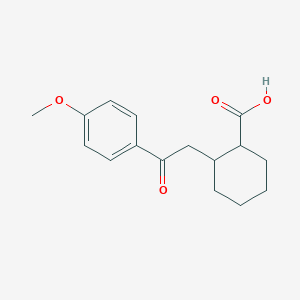 2-[2-(4-Methoxyphenyl)-2-oxoethyl]cyclohexane-1-carboxylic acid