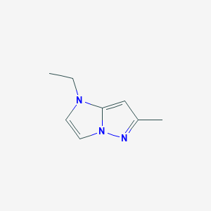 molecular formula C8H11N3 B1479732 1-乙基-6-甲基-1H-咪唑并[1,2-b]吡唑 CAS No. 2098091-11-1