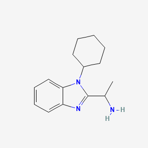 1-(1-Cyclohexylbenzimidazol-2-yl)ethanamine