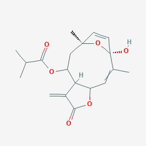 [(1S,11S)-1-hydroxy-2,11-dimethyl-7-methylidene-6-oxo-5,14-dioxatricyclo[9.2.1.04,8]tetradeca-2,12-dien-9-yl] 2-methylpropanoate