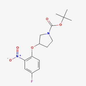 Tert-butyl 3-(4-fluoro-2-nitrophenoxy)pyrrolidine-1-carboxylate