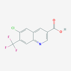 6-Chloro-7-trifluoromethyl-quinoline-3-carboxylic acid