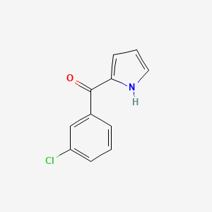 molecular formula C11H8ClNO B14797366 (3-Chlorophenyl)(1H-pyrrol-2-YL)methanone CAS No. 7697-48-5