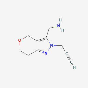 (2-(Prop-2-yn-1-yl)-2,4,6,7-tetrahydropyrano[4,3-c]pyrazol-3-yl)methanamine