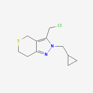 3-(Chloromethyl)-2-(cyclopropylmethyl)-2,4,6,7-tetrahydrothiopyrano[4,3-c]pyrazole