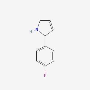 1H-Pyrrole, 2-(4-fluorophenyl)-2,5-dihydro-