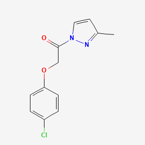 2-(4-chlorophenoxy)-1-(3-methyl-1H-pyrazol-1-yl)ethanone