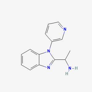 1-(1-Pyridin-3-ylbenzimidazol-2-yl)ethanamine