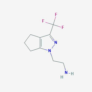 2-(3-(trifluoromethyl)-5,6-dihydrocyclopenta[c]pyrazol-1(4H)-yl)ethan-1-amine