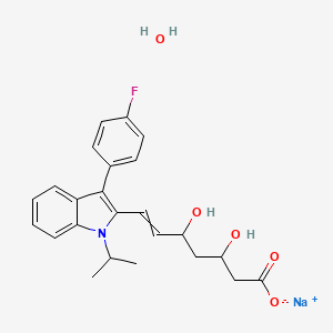 molecular formula C24H27FNNaO5 B14797436 Fluvastatin sodium salt hydrate 