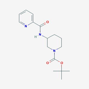 molecular formula C16H23N3O3 B14797457 (R)-tert-Butyl 3-(picolinamido)piperidine-1-carboxylate 