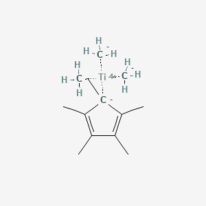 Carbanide;1,2,3,4,5-pentamethylcyclopenta-1,3-diene;titanium(4+)