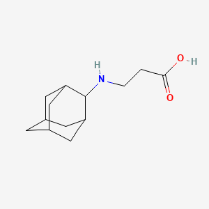 molecular formula C13H21NO2 B14797527 3-(Adamantan-2-ylamino)propanoic acid 