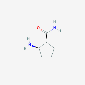 molecular formula C6H12N2O B14797535 (1R,2R)-2-Aminocyclopentanecarboxamide 