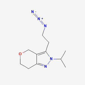 molecular formula C11H17N5O B1479758 3-(2-Azidoethyl)-2-isopropyl-2,4,6,7-tetrahydropyrano[4,3-c]pyrazole CAS No. 2098022-33-2