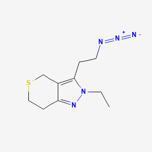 molecular formula C10H15N5S B1479760 3-(2-Azidoethyl)-2-ethyl-2,4,6,7-tetrahydrothiopyrano[4,3-c]pyrazole CAS No. 2098131-91-8