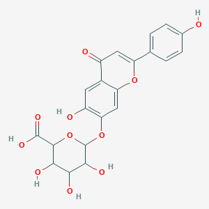 molecular formula C21H18O11 B14797613 Apigenin 7-O-beta-glucuronide 