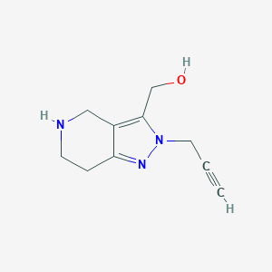 molecular formula C10H13N3O B1479762 (2-(prop-2-yn-1-yl)-4,5,6,7-tetrahydro-2H-pyrazolo[4,3-c]pyridin-3-yl)methanol CAS No. 2092480-27-6