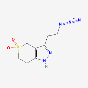 3-(2-Azidoethyl)-2,4,6,7-tetrahydrothiopyrano[4,3-c]pyrazole 5,5-dioxide